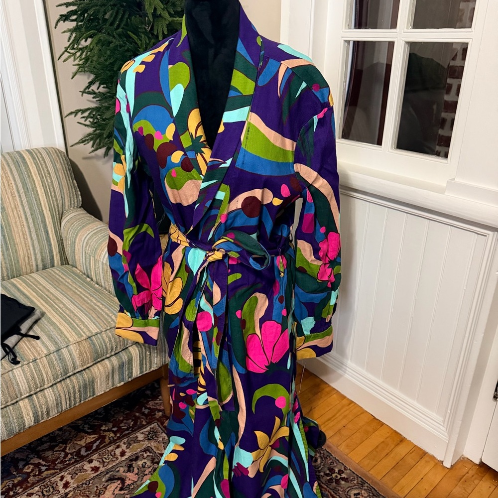 INC International Concepts Multicolor Floral duster jacket